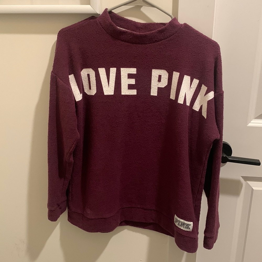 PINK Drop Shoulder Sweatshirt. Decent condition, size XS.
